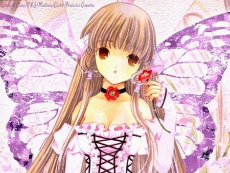 Fille papillon